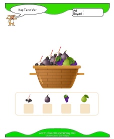 okul öncesi çocuklar için Sayı Sayma çalışma sayfaları